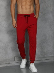Men's Drawstring Sweatpants Casual Comfy Jogger Pants