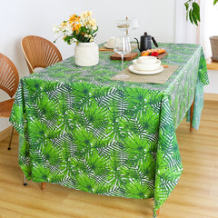 Natural Plant Kitchen Tablecloth Green 107x53 Table Cloth