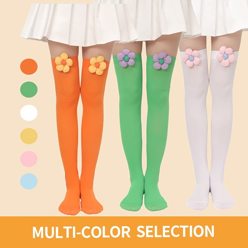 Floral Accessories Over The Knee Socks Women's Stockings