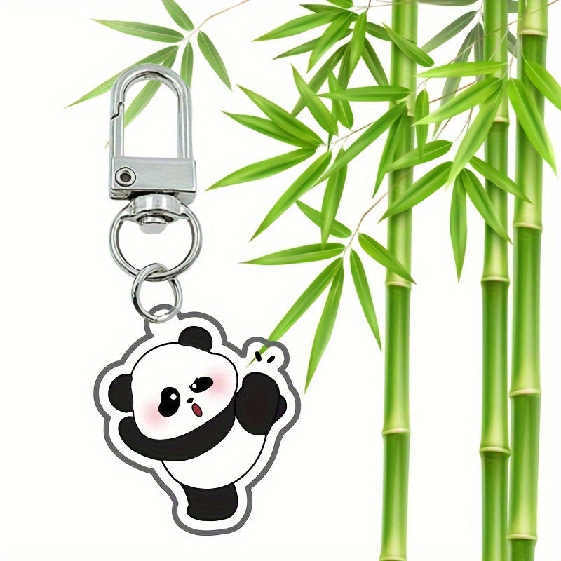 Chinese Style Panda Keychain Pendant Backpack
