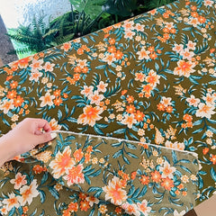 1pc Artificial Printing Halloween Christmas Big Flower Fabric DIY