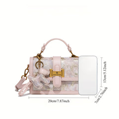 National Style Embroidery Handbag Small Square Bag for Women
