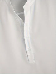 Men's Stand Collar Long Sleeve Shirt for Autumn