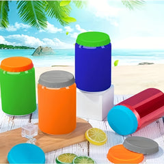 2pcs Leakproof Silicone Can Cap for Beer Glass Bottle Soda Jar
