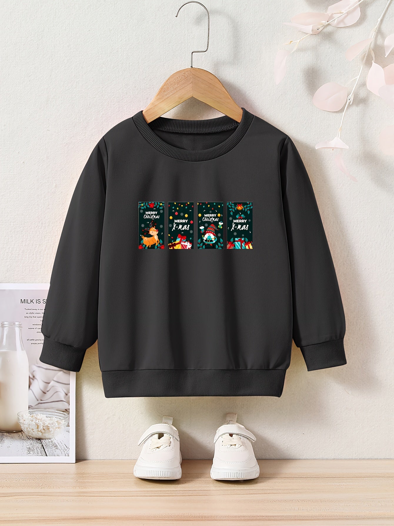Christmas Manga Sweatshirt for Kids