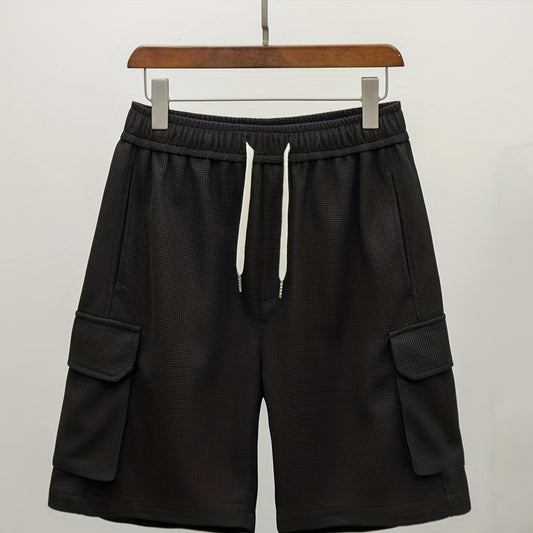 Men's Lightweight Cargo Shorts Drawstring Waist
