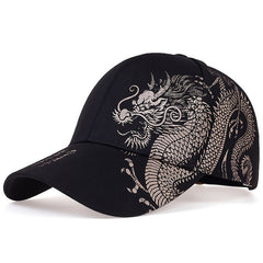 Dragon Print Baseball Hat Outdoor Sports Cap Trucker Hat