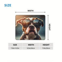 Sunglasses Dog Pattern Gaming Mousepad