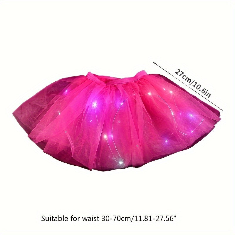 LED Glowing Tulle Skirt for Ballet Performances