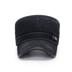 Solid Retro Military Style Cap Outdoor Sport Hat