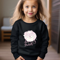 OERYUI Girls boys Sweet Kitty Graphic Sweatshirt Comfy Pullover Kids Clothes