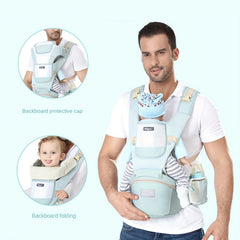 Baby Carrier Waist Stool with Head Protector