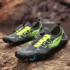 Men's Outdoor Water Shoes with Lace Buckle, Lightweight Aqua Socks for Hiking