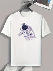 Men's Astronaut Print Slim Fit T-shirt