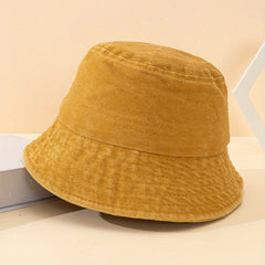 Kids Unisex Washed Fisherman Hat Sunshade Outdoor