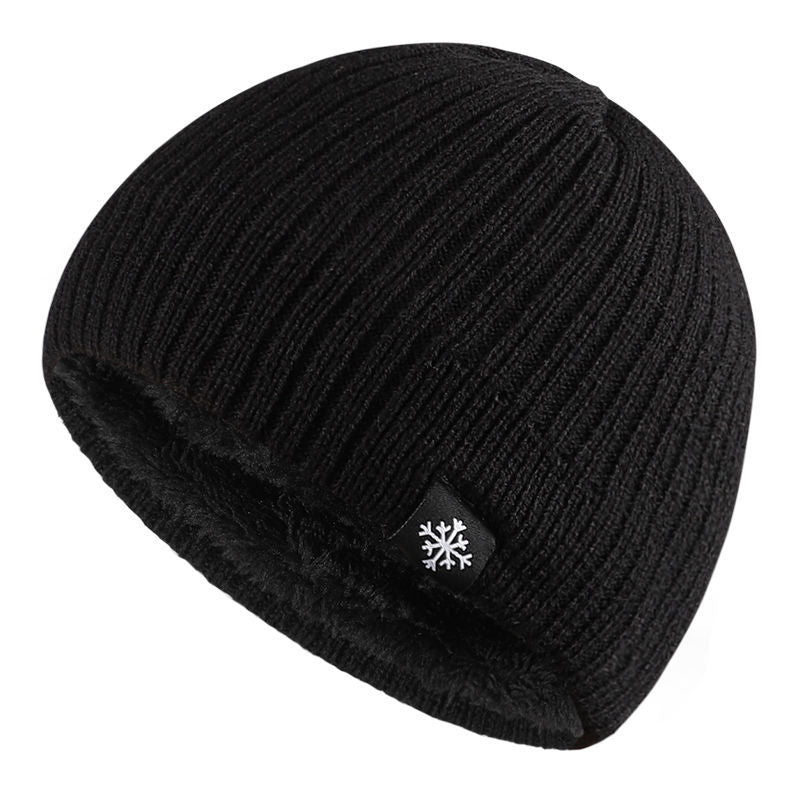 Autumn Winter Fleece Thermal Knitted Hat