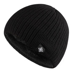 Autumn Winter Fleece Thermal Knitted Hat