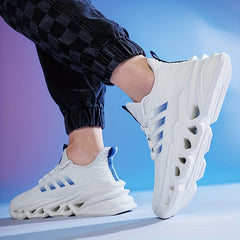 Men's Blade Sneakers Breathable Running Shoes For Gym