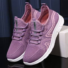Soft Thick Bottom Heighten Shock Absorption Running Shoes