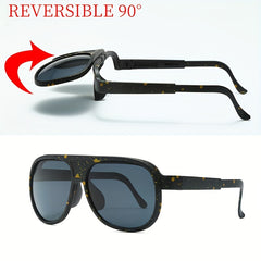 Steampunk Flip Sunglasses For Men UV400