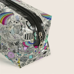 Cartoon Pattern PVC Makeup Bag Toiletry Bag Adorable Roomy Cosmetic Purse