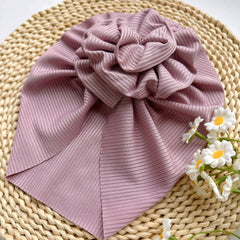 Soft Baby Headband with Big Flower - Newborn Hat