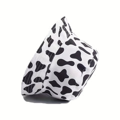 Cow Pattern Bucket Hat Reversible Printed & Basin Hat Sunscreen Fisherman Cap