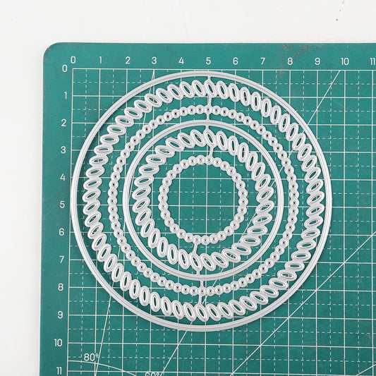 Metal Cutting Dies Round Frame Stencils DIY Scrapbooking Stamp Album Decorative