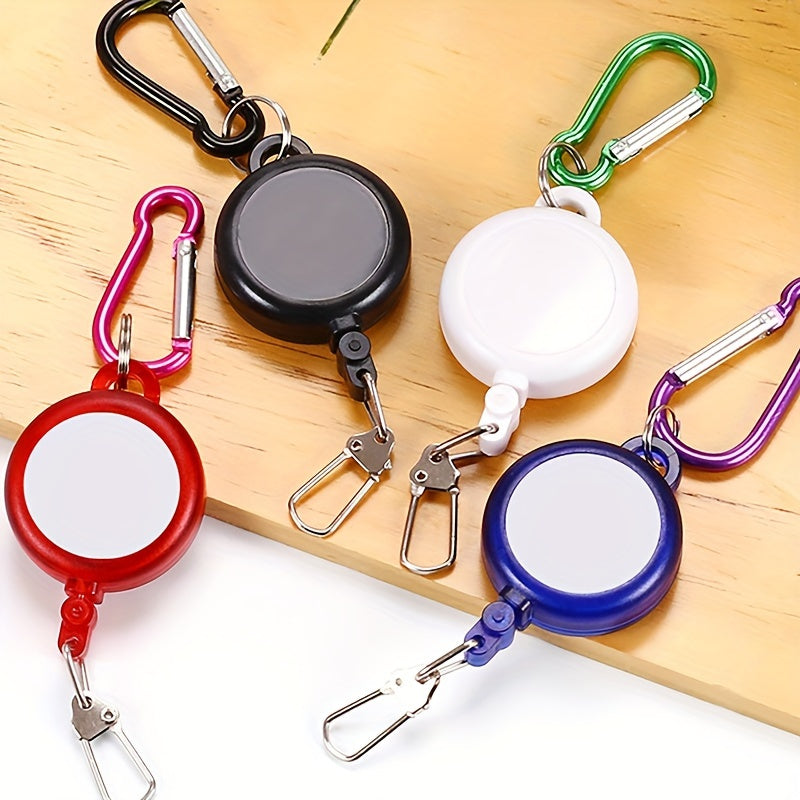 Functional Keychain Buckle Retractable Keychain Mountaineering Skiing Keyring