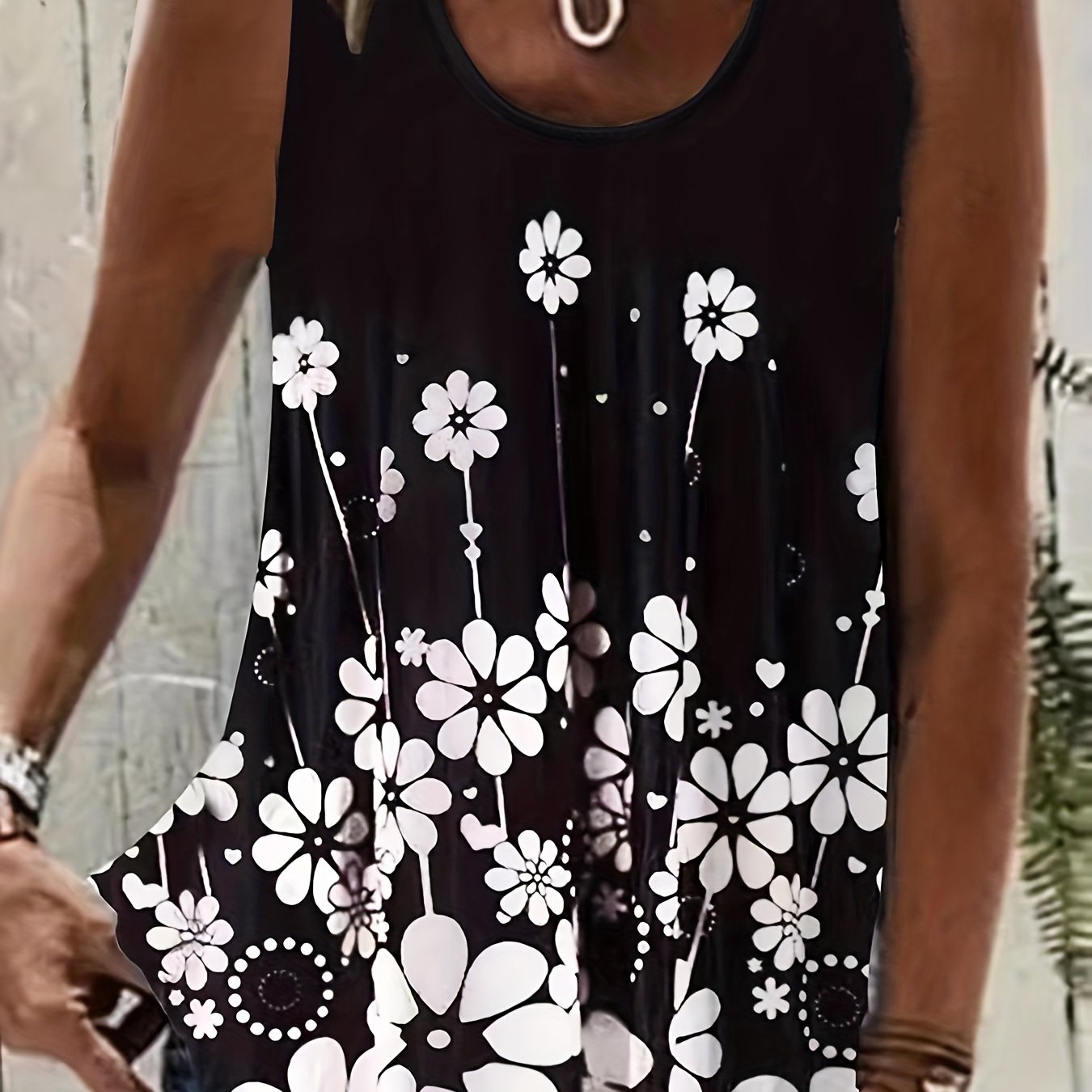 Floral Print Tank Top for Women