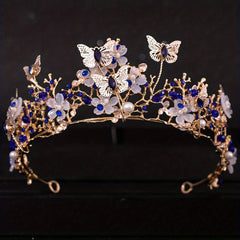 Bridal Pearl Rhinestone Crown Tiara Wedding Gift Hair Accessories