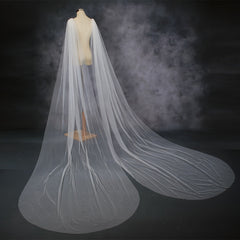 Elegant Wedding Shawl with Train for Church Ceremonies