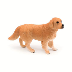 Golden Retriever Dog Figurine PVC Toy Mixed Colors