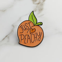 Cartoon Peach Fruit Shaped Brooch Accessories