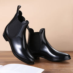 Women's Waterproof Chelsea Ankle Rain Boots