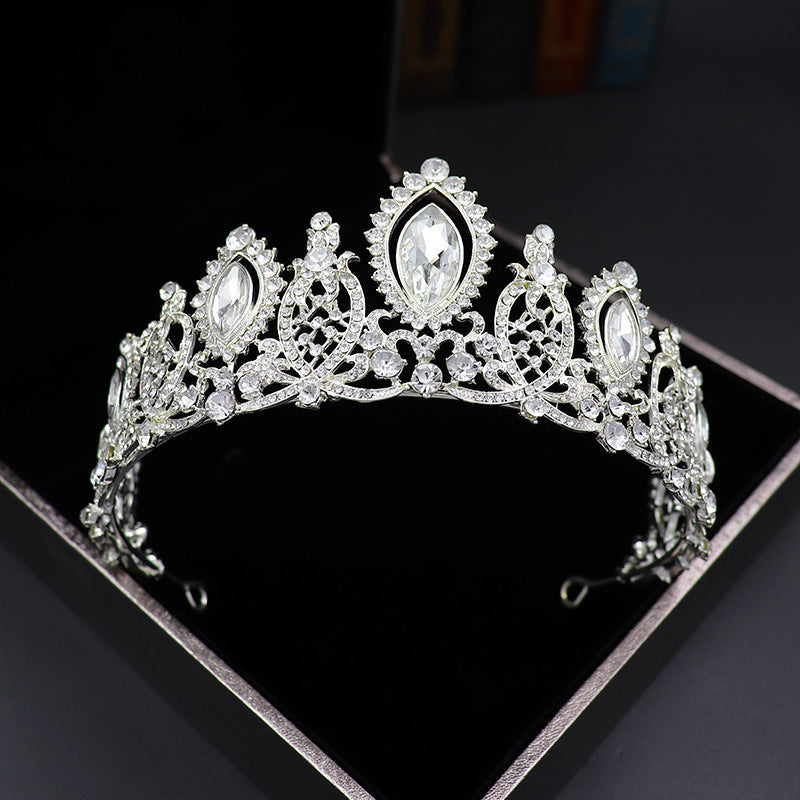 Baroque Rhinestone Bridal Crown Headband