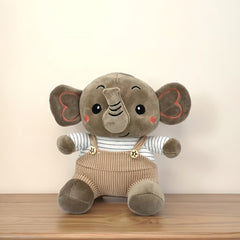 Set of Three Plush Elephant Toys - Perfect Gift for Friends