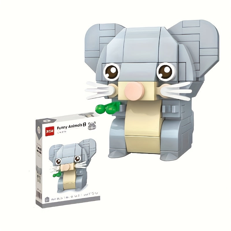 Animal Shaped Block Toys for Desktop Decoration, Birthdays, Christmas