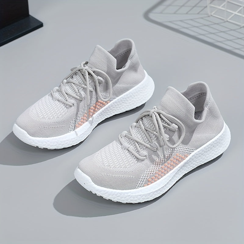 Women's Breathable Walking Shoes Lace Up Lightweight Sports Shoes
