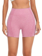 Seamless Tummy Control Biker Shorts High Stretch Yoga Fitness Sports Shorts