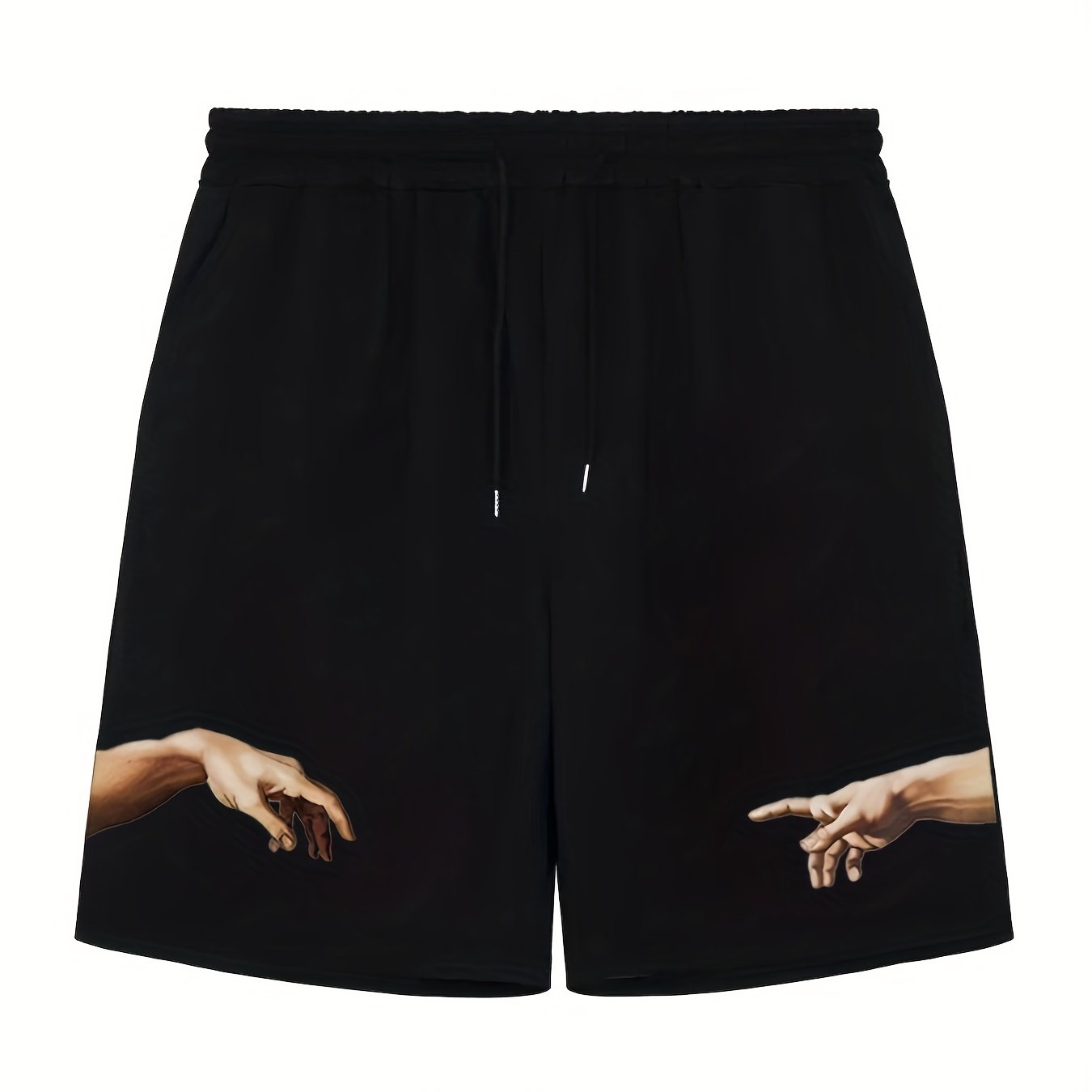 Men's Hands Graphic Drawstring Streetwear Shorts