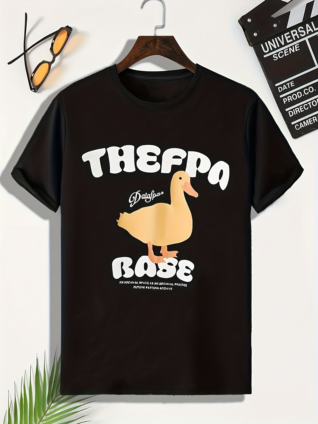 Men's Duck Pattern Tee Outdoor Active Stretchable Breathable Comfy T-shirt