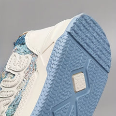 Men's Letters Decor Skate Shoes Non Slip Sneakers