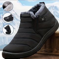 Waterproof Fleece Snow Boots Plus Size Warm Outdoor Boots