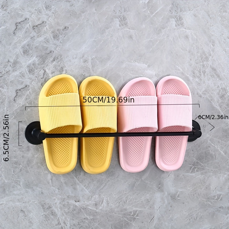 Bathroom Punching Slipper Rack Wall Mounted Bathroom Storage Rack