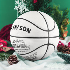 Engraved Training Basketball with Pump
