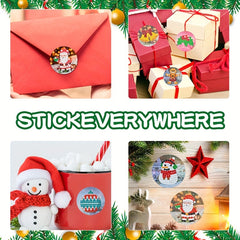 12pcs Christmas Diamond Art Sealing Stickers Kit