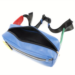 Casual PU Leather Sports Waist Bag for Outdoor Activities