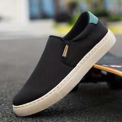 Men's Lightweight Slip On Canvas Loafers for Outdoor Walking