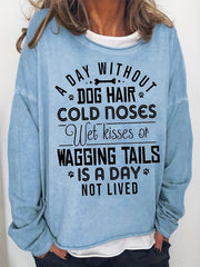 Letter Print Sweatshirt Women's Casual Long Sleeve Crew Neck